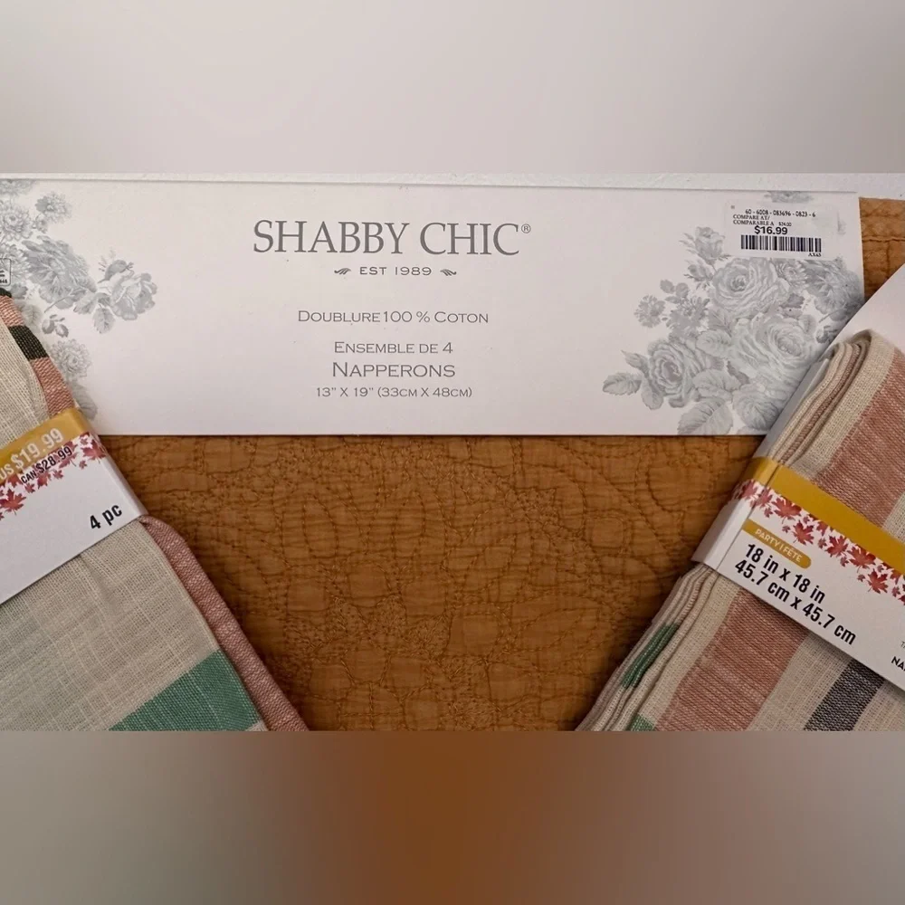 🍁 NEW Cotton placemats and napkins set for thanksgiving - Picture 2 of 15